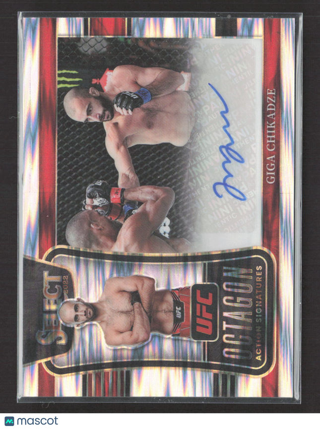 2022 Panini Select Prizm Octagon Action Signatures Giga Chikadze #OA-GGC Auto