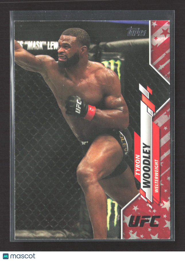 2020 Topps UFC Tyron Woodley #41 Independence Day 56/76