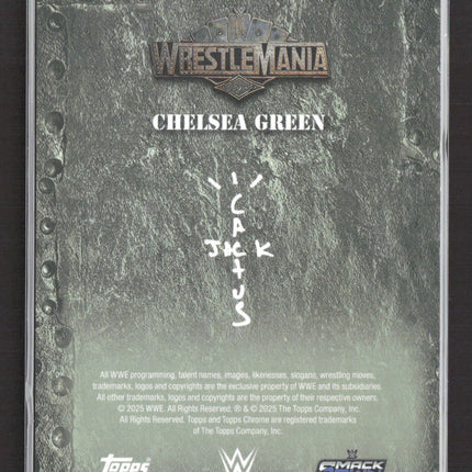 2025 Topps Chrome WrestleMania Chelsea Green #61 Gold /50