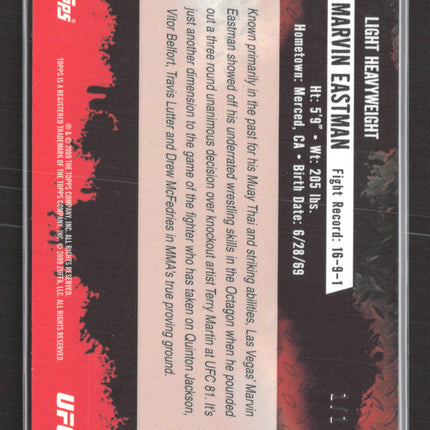 2009 Topps UFC Marvin Eastman #53 Round 1 Platinum 1/1