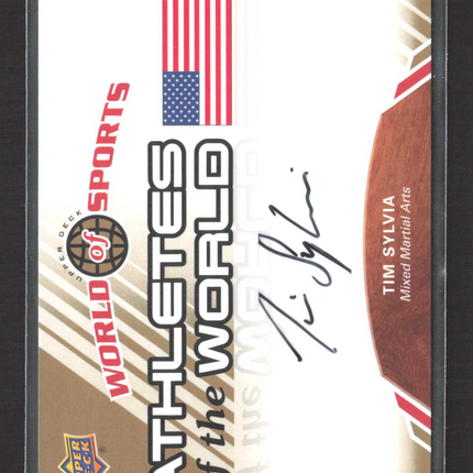 2010 Upper Deck World of Sports Athletes of the World Tim Sylvia #AW-87 Auto