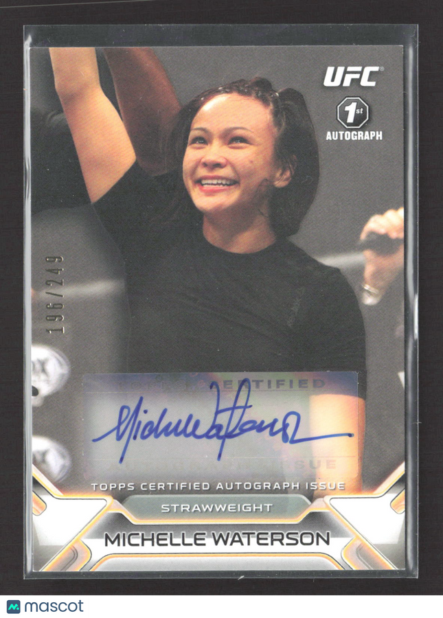 2016 Topps UFC Knockout Michelle Waterson #KA-MW 196/249 Auto