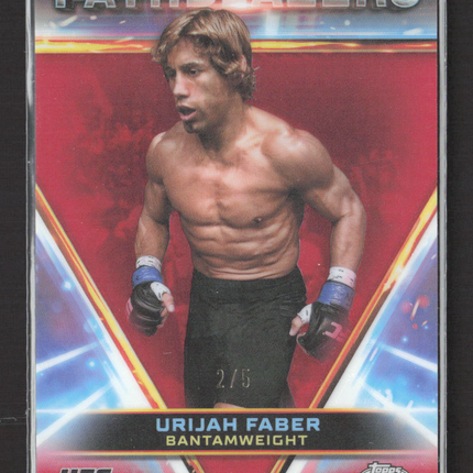2024 Topps Chrome UFC Pathblazers Urijah Faber #PTH-12 Red Refractor /5