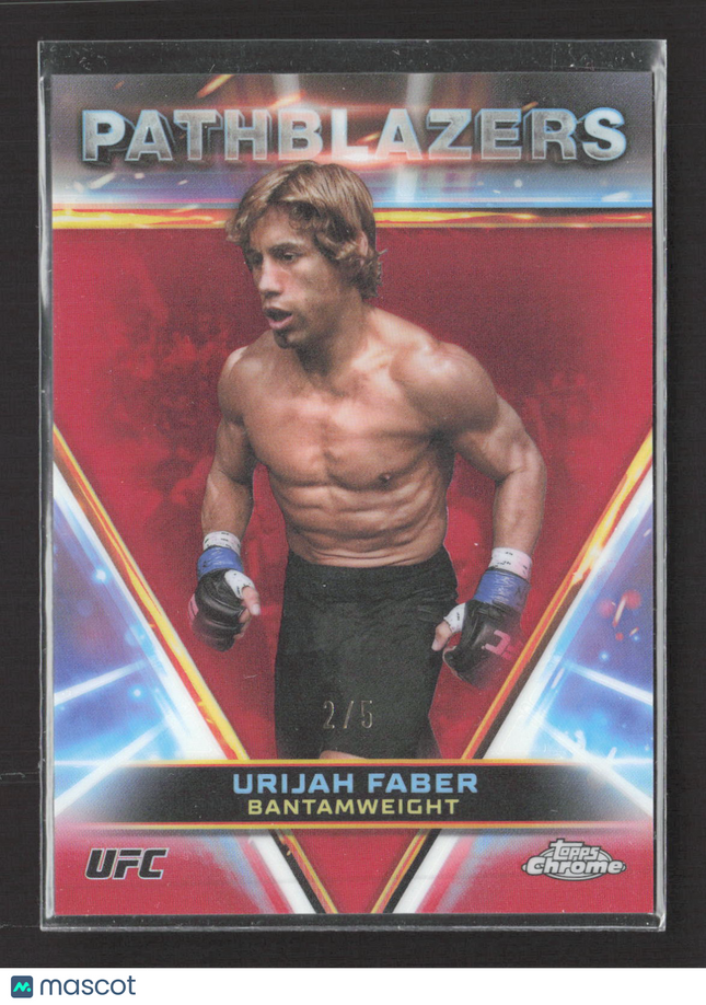 2024 Topps Chrome UFC Pathblazers Urijah Faber #PTH-12 Red Refractor /5