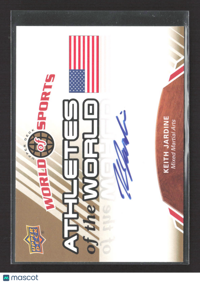 2010 Upper Deck World of Sports Athletes of the World Keith Jardine #AW-75 Auto
