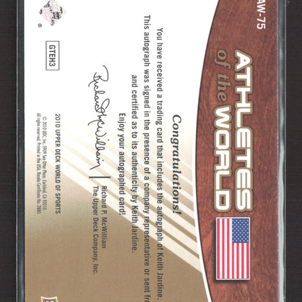 2010 Upper Deck World of Sports Athletes of the World Keith Jardine #AW-75 Auto