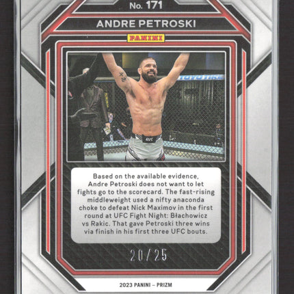 2023 Panini Prizm Andre Petroski #171 Mojo RC 20/25