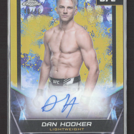 2024 Topps Chrome UFC Dan Hooker #FNA-DHO Gold 40/50 Auto