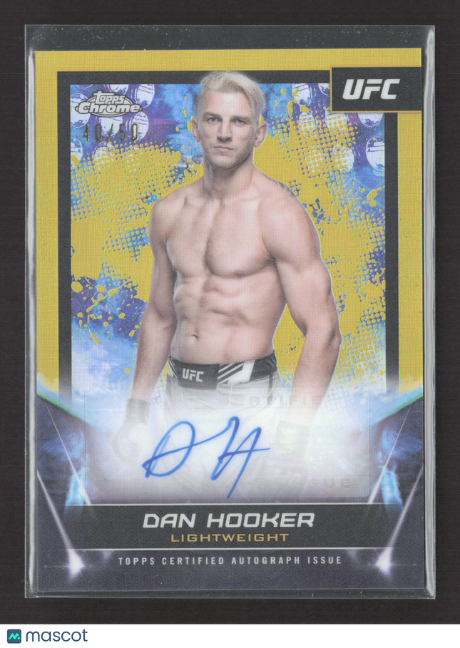 2024 Topps Chrome UFC Dan Hooker #FNA-DHO Gold 40/50 Auto