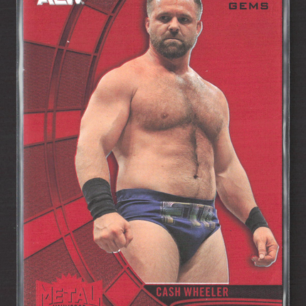 2025 SkyBox Metal Universe AEW Precious Metal Gems Cash Wheeler #65 Red 018/100