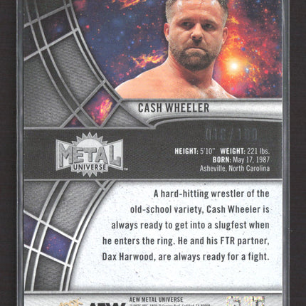 2025 SkyBox Metal Universe AEW Precious Metal Gems Cash Wheeler #65 Red 018/100