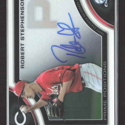 2015 Bowman Chrome Prime Positions Robert Stephenson #PPA-RS Auto