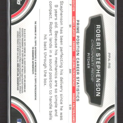 2015 Bowman Chrome Prime Positions Robert Stephenson #PPA-RS Auto
