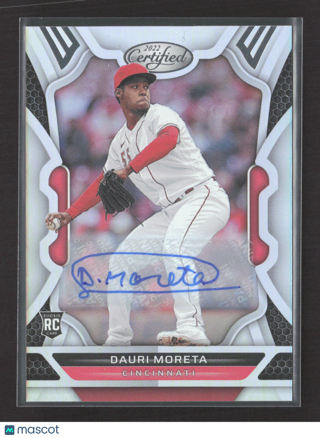2022 Panini Chronicles Certified Baseball Dauri Moreta #41 Auto