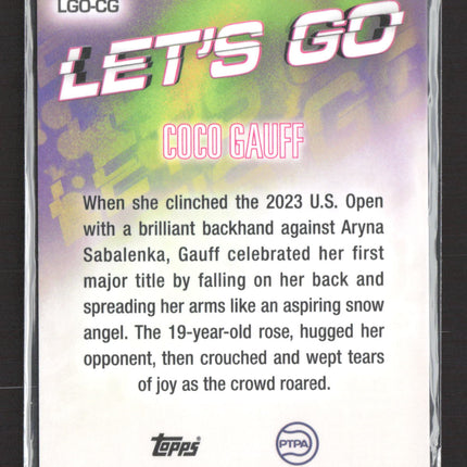 2024 Topps Chrome Let's Go Coco Gauff #LGO-CG