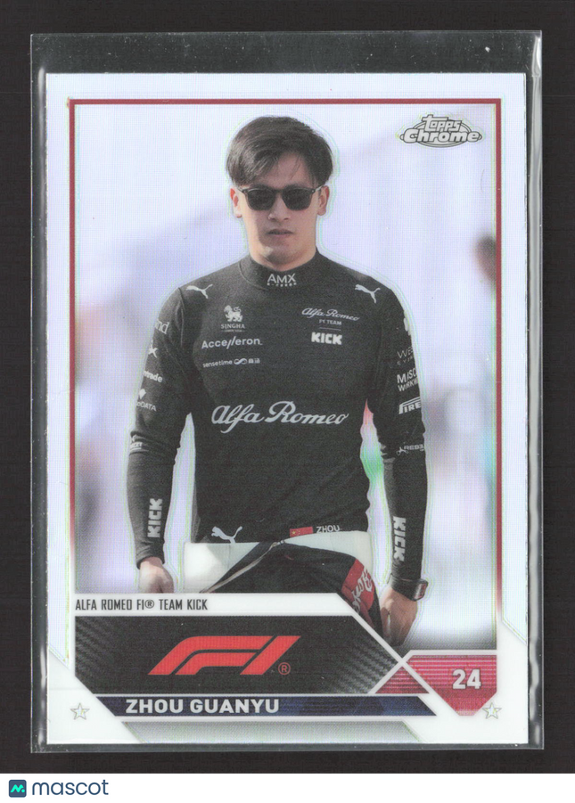 2023 Topps Chrome Formula 1 Zhou Guanyu #59 Refractor