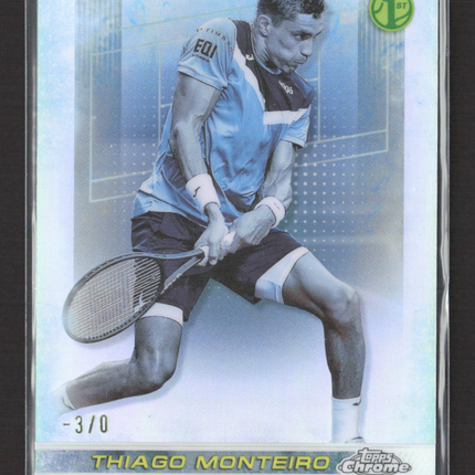 2024 Topps Chrome Tennis Thiago Monteiro #36 Frozen Fractor -3/0