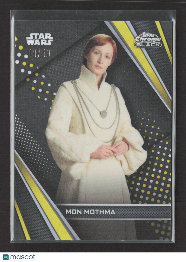 2023 Topps Chrome Black Star Wars #72 Mon Mothma Gold /50