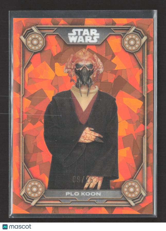 2024 Topps Chrome Star Wars 09/25 #JC-2 Plo Koon Orange Sapphire