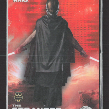 2024 Topps Chrome Star Wars 13/25 The Stranger Debut #182 Orange