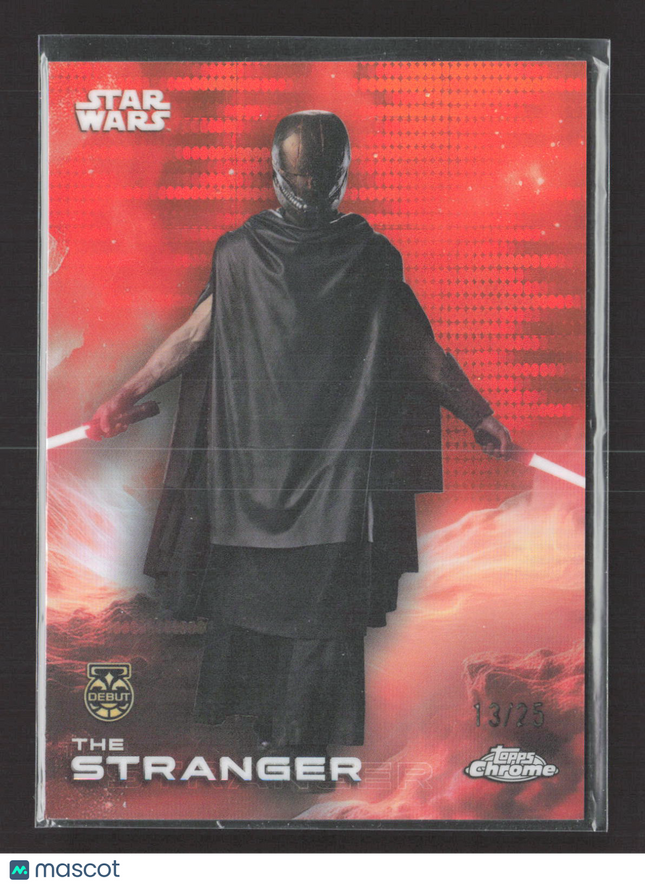 2024 Topps Chrome Star Wars 13/25 The Stranger Debut #182 Orange