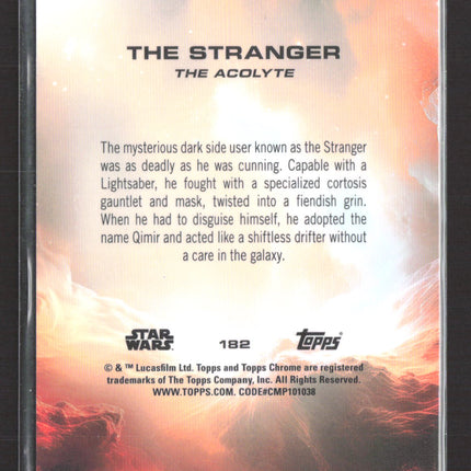 2024 Topps Chrome Star Wars 13/25 The Stranger Debut #182 Orange
