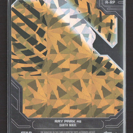 2016 Topps Star Wars High Tek Ray Park Autograph 09/50 #A-RP Darth Maul