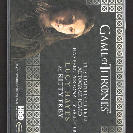 2024 Rittenhouse Game of Thrones Inflexions Lucy Hayes as Kitty Frey Auto