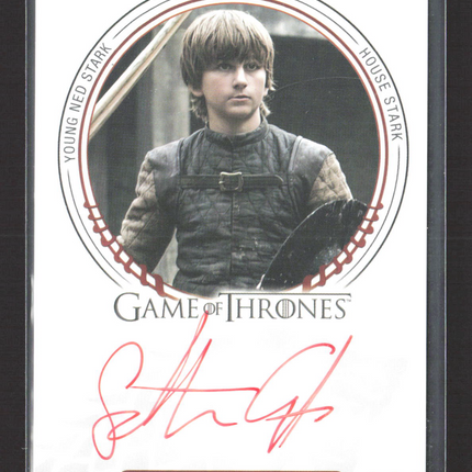 2023 Rittenhouse Game of Thrones Sebastian Croft As Ned Stark Auto
