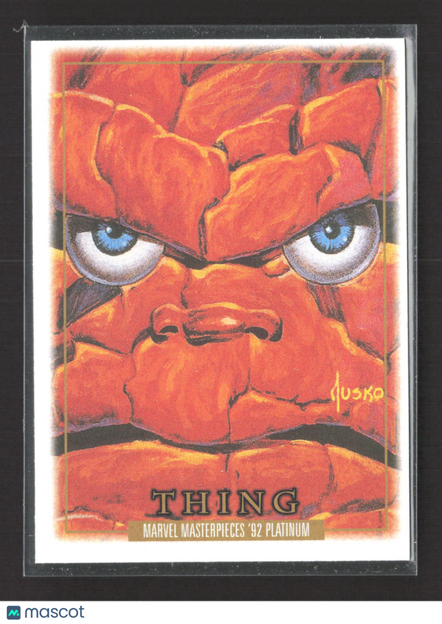 2024 SkyBox Marvel Masterpieces Platinum Edition Thing Leather #91