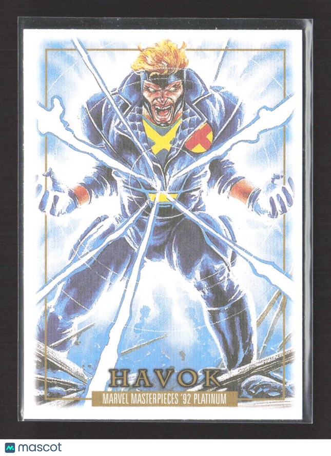 2024 Upper Deck Marvel Masterpieces '92 Platinum Canvas #35 havok
