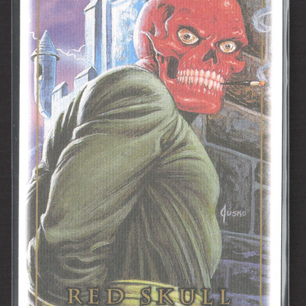 2024 Upper Deck Marvel Masterpieces '92 Platinum Red Skull #80