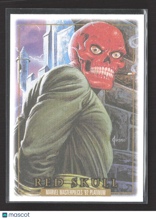 2024 Upper Deck Marvel Masterpieces '92 Platinum Red Skull #80