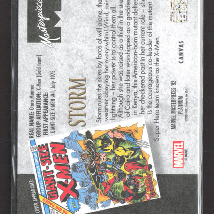 2024 Upper Deck Marvel Masterpieces '92 Platinum Storm Canvas #86