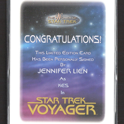 2009 Rittenhouse The Women of Star Trek Jennifer Lien as Kes Autograph