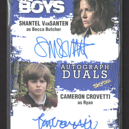 2025 UD SkyBox The Boys Cameron Crovetti Shantel VanSanten Auto Duals #AD-VC