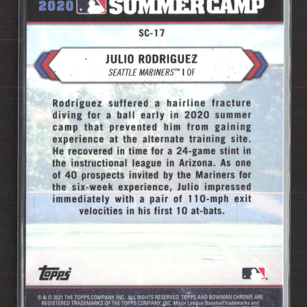 2021 Bowman Chrome Summer Camp Julio Rodriguez #SC-17