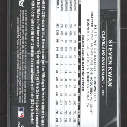 2026 Topps Chrome Black Steven Kwan #67