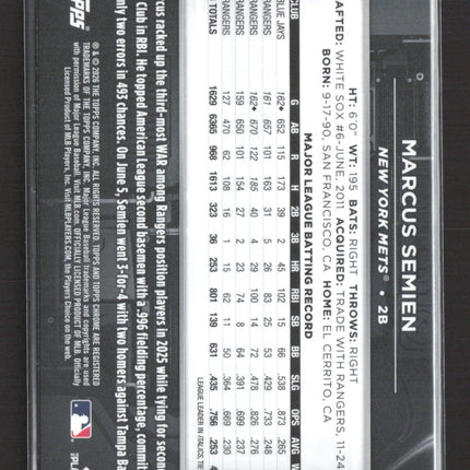 2026 Topps Chrome Black Marcus Semien #192