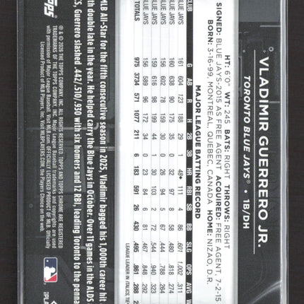 2026 Topps Chrome Black Vladimir Guerrero Jr. #111