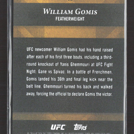2024 Topps Gold Label William Gomis #40 Class 1 RC 08/25