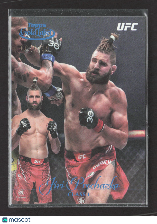 2024 Topps Gold Label UFC Jiri Prochazka #86 Class 1 Blue /199