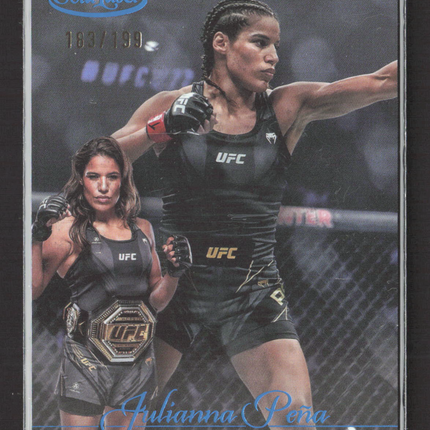2024 Topps Gold Label UFC Julianna Peña #21 Class 1 Blue 183/199
