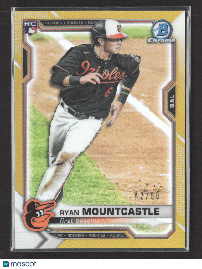 2021 Bowman Chrome Ryan Mountcastle #64 Gold Refractor RC 42/50
