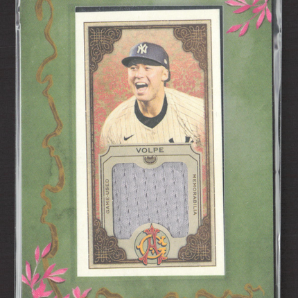 2025 Topps Allen & Ginter Anthony Volpe #MFR-AV Framed Mini Jersey Relic