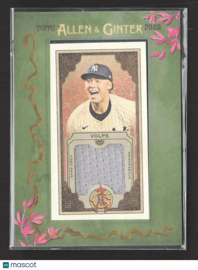 2025 Topps Allen & Ginter Anthony Volpe #MFR-AV Framed Mini Jersey Relic