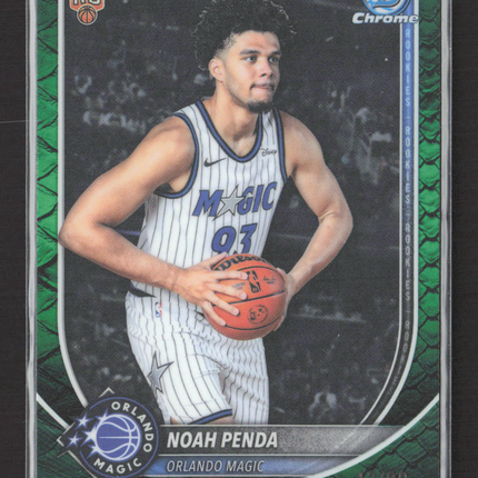 2025 Topps Bowman Chrome Noah Penda #BCV-32 Green Reptilian 43/99 RC