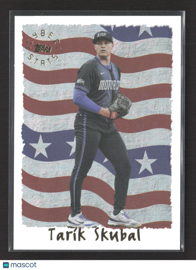 2025 Topps Cyberstats Tarik Skubal #95C-20 Stars and Stripes