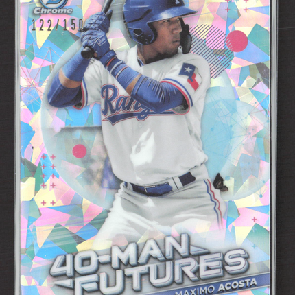 2021 Bowman Chrome 40-Man Futures Maximo Acosta #FMF-16 Atomic Refractor /150