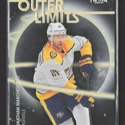 2025 SkyBox Metal Universe Outer Limits Jonathan Marchessault #OL-14 Gold 12/99